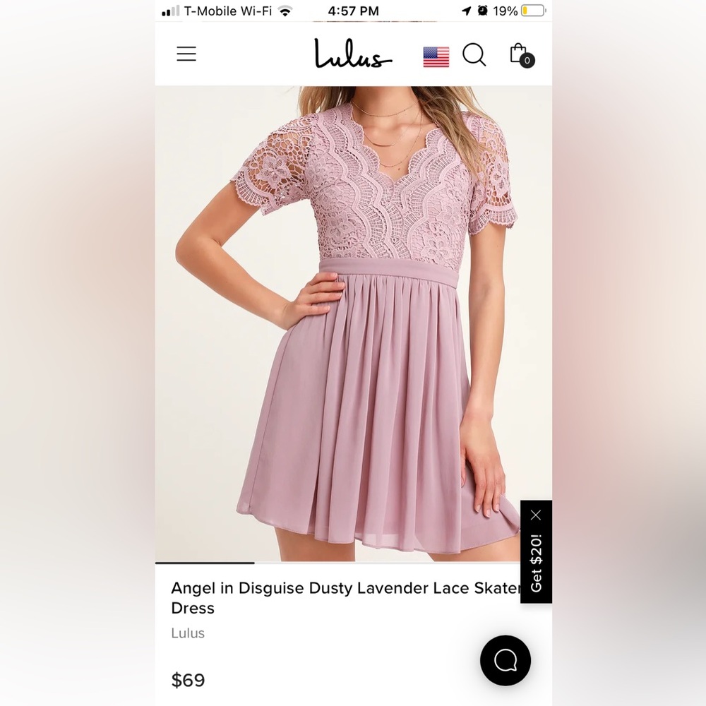 Lulus Angel in Disguise Lavender Dress